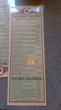 Café Puschkin à Leipzig menu