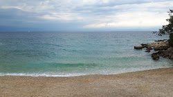 Brzac beach'in fotoğrafı küçük koy ile birlikte