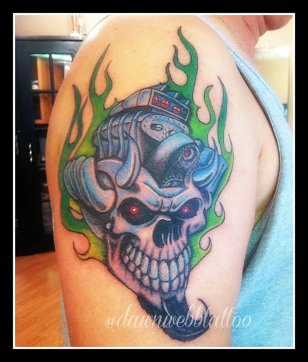 Explore male thigh tattoo ideas, creative tattoo ideas in Fort Myers Beach, available at Paradise Tattoo