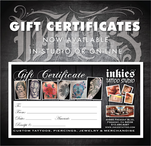 Tattoo Shop «Inkies Tattoo Studio», reviews and photos, 40985 Fremont Blvd, Fremont, CA 94538, USA