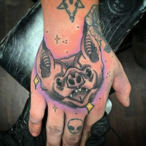 Explore mountain biking tattoo ideas, creative tattoo ideas in Las Vegas, available at Black Sacrament Tattoo