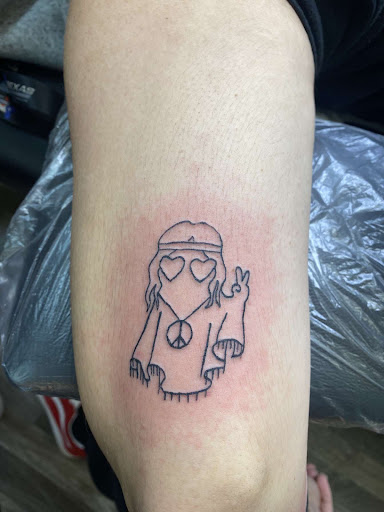 Explore women's tattoo placement ideas, creative tattoo ideas in Livingston, available at Black Bird Tattoo