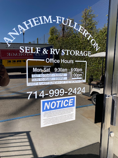 RV Storage Facility «Anaheim Fullerton Storage», reviews and photos, 711 La Palma Ave, Anaheim, CA 92801, USA