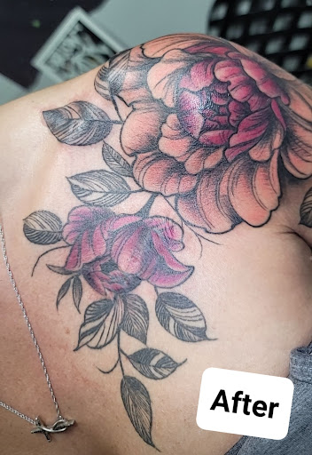 Explore tattoo ideas moon and stars, creative tattoo ideas in Lawrenceburg, available at Yellow Rose Tattoo