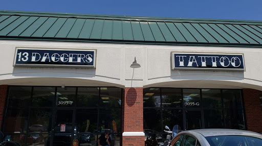 Tattoo Shop «13 Daggers Tattoo Studio», reviews and photos, 2130 Fort Campbell Blvd suite c, Clarksville, TN 37042, USA