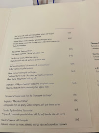 Restaurant gastronomique Le Pavillon des Boulevards à Bordeaux (le menu)