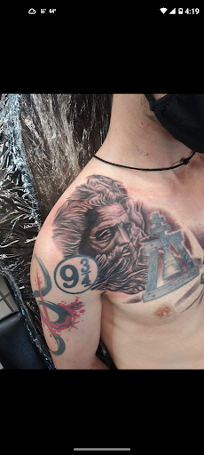 Explore black and grey tattoo ideas, creative tattoo ideas in Searcy, available at Eternal Art Tattoo Studio lc