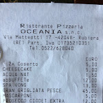 Photo n°1 de l'avis de Danilo.e fait le 08/04/2019 à 13:51 sur le  Oceania Ristorante Pizzeria, Rubiera à Rubiera
