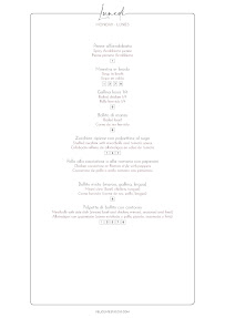 Felice a Testaccio | ROMA à Rome menu