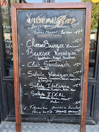 Menu / carte de Idéal Bar à Paris