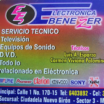 ELECTRONICA EBENEZER REPARACION Y MANTENIMIENTO