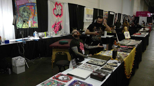 Explore mens knee tattoo ideas, creative tattoo ideas in Milford, available at Golden Hammer Tattoo Studios