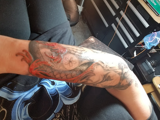 Explore waterfall tattoo ideas, creative tattoo ideas in Oklahoma City, available at Black Magic Tattoo