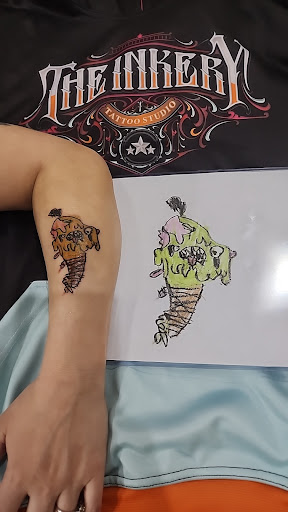 Explore outer arm tattoo ideas, creative tattoo ideas in Oswego, available at The Inkery Tattoo Studio