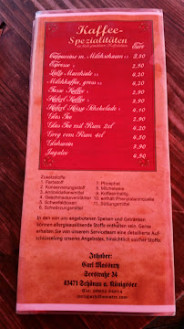 Zum Schiffmeister Carl Massury à Schönau am Königssee menu
