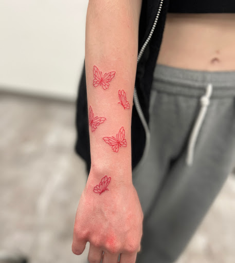 Explore gap filler tattoo filler ideas, creative tattoo ideas in Arlington Heights, available at Space Cat Tattoo