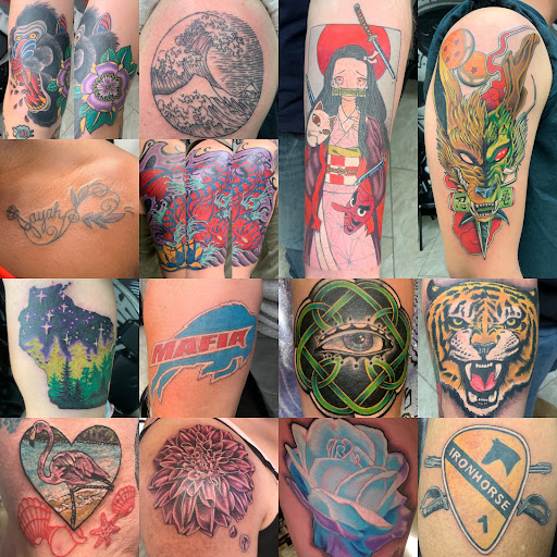 Explore hood neck tattoos ideas, creative tattoo ideas in Anchorage, available at Body Piercing Unlimited