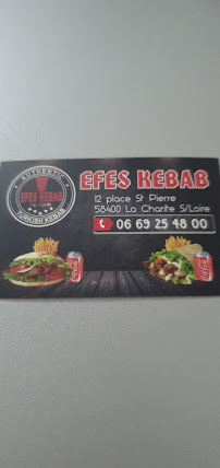 Kebab Efes Kebab à La Charité-sur-Loire (la carte)