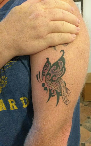 Explore sleeve men tattoo ideas, creative tattoo ideas in Hebron, available at Explosive Ink Tattoo