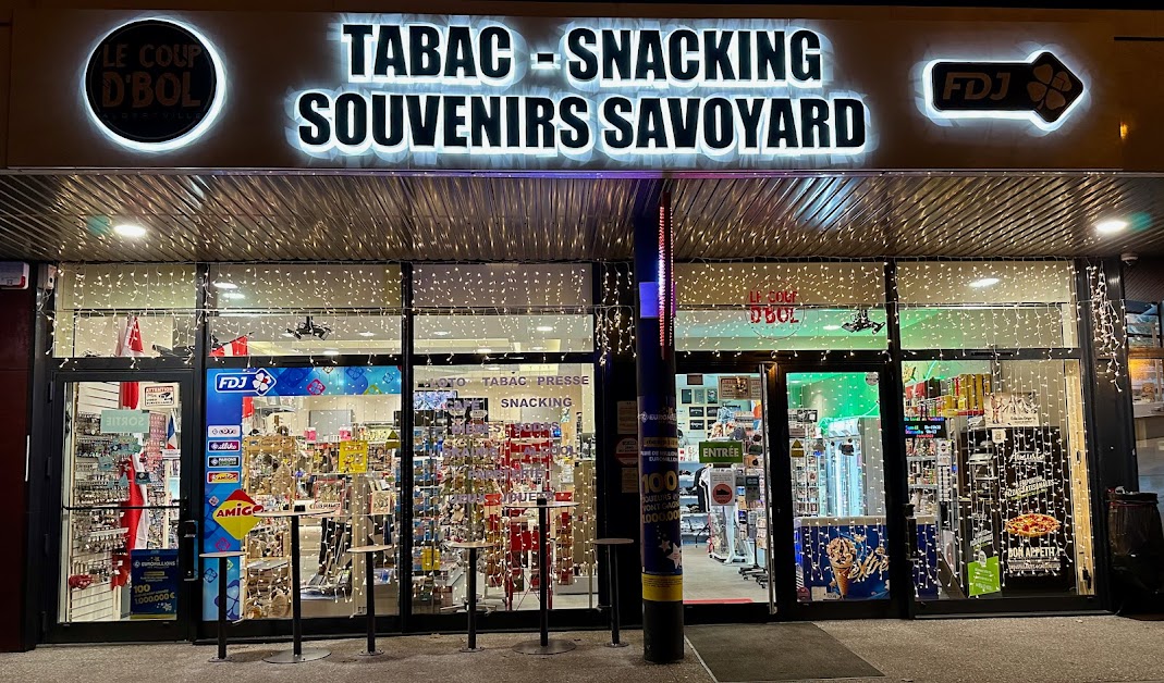 Le Coup d'Bol - (Tabac - Souvenirs Savoyards - Snacking - Coutellerie - Loto - Cigare - Presse) à Albertville (Savoie 73)
