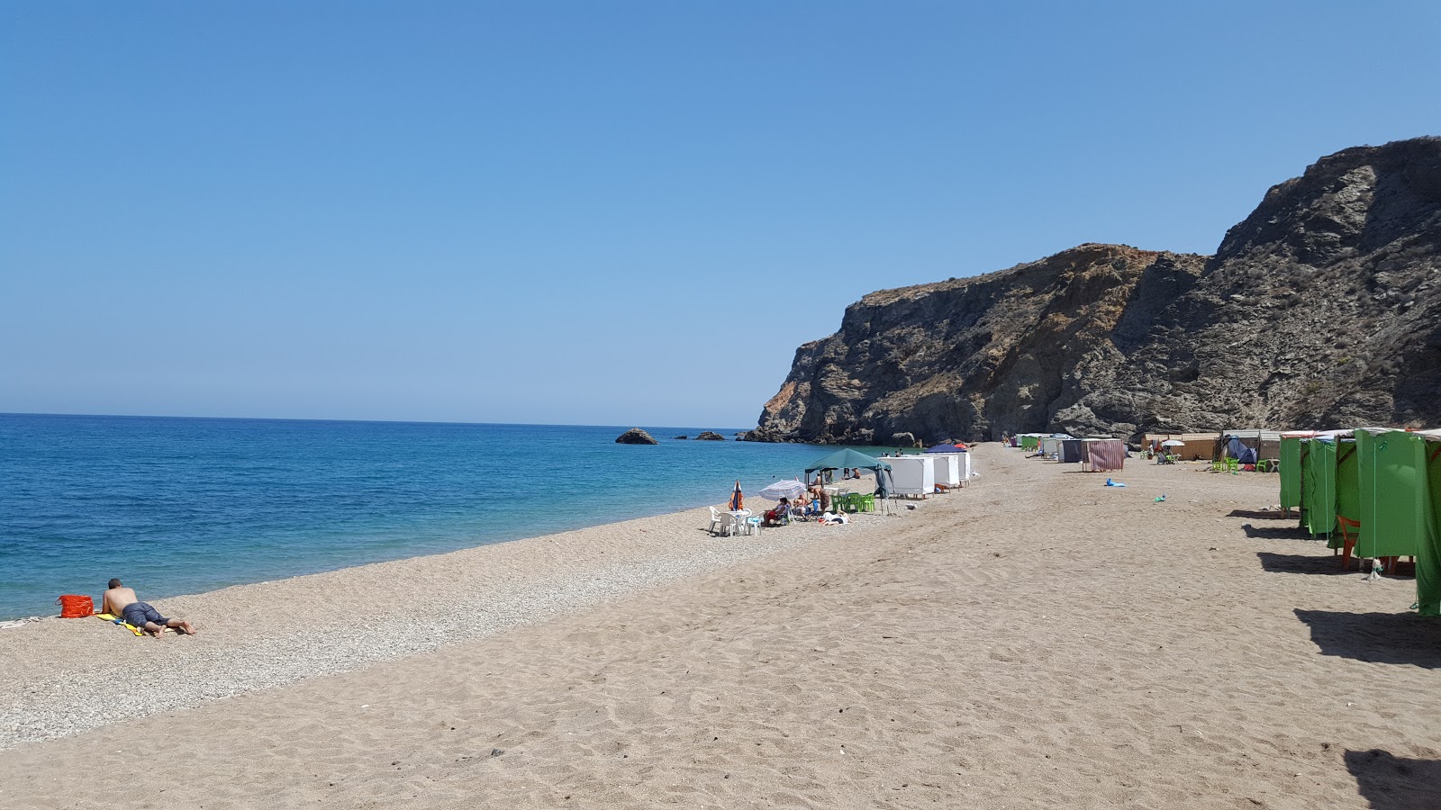 Foto de Ghanso Beach con pequeños guijarros grises superficie