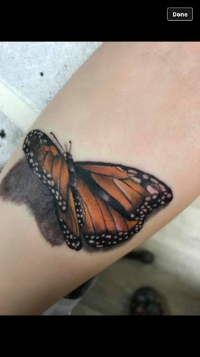 Explore forest sleeve tattoo ideas, creative tattoo ideas in Houghton Lake, available at Screaming Eagle Tattoo