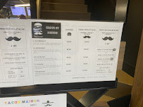 Menu / carte de Burger Moustache à Quimper