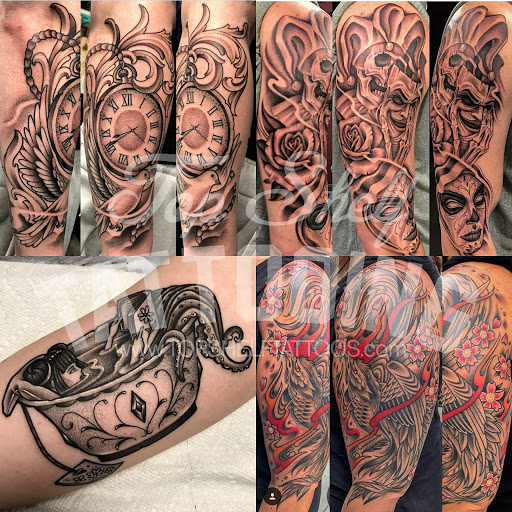 Explore cover up star tattoo ideas, creative tattoo ideas in Bayside, available at Top Shelf Tattooing