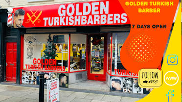 Golden turkish barber