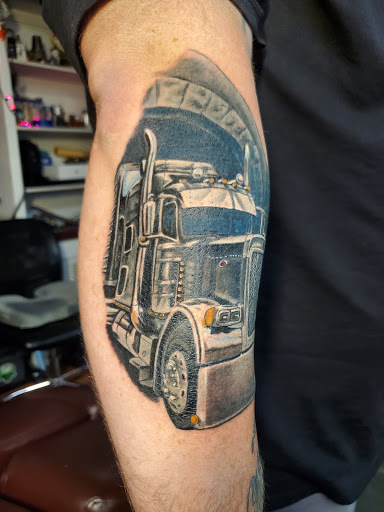 Explore back forearm tattoo ideas, creative tattoo ideas in Denton, available at Denton Tattoo Co