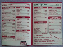Sandwicherie Snack people à Valbonne (le menu)
