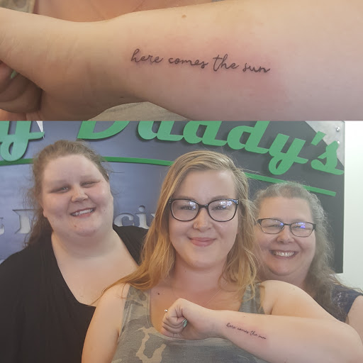 Explore ankle tattoo ideas, creative tattoo ideas in Redding, available at Caddy Daddys