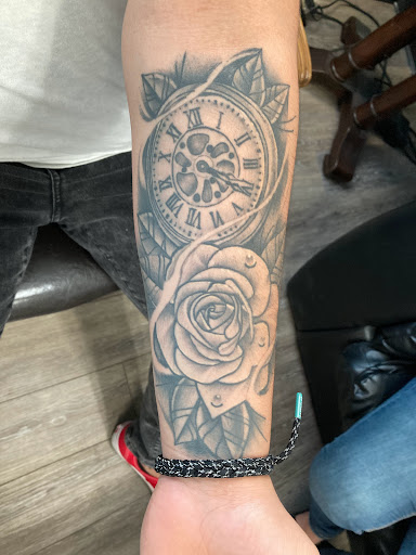 Explore journey weight loss tattoo ideas, creative tattoo ideas in Bullhead City, available at Smoke and Dagger Tattoo