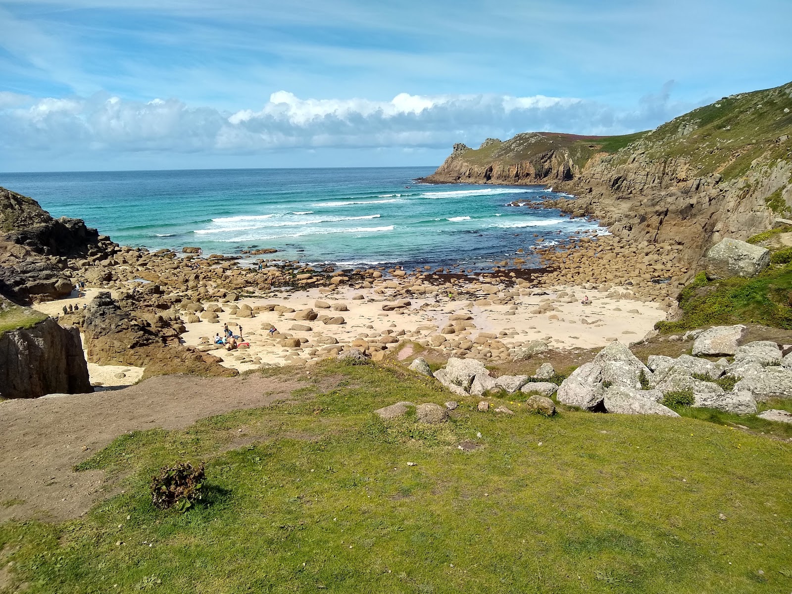 Foto van Nanjizal beach wilde omgeving