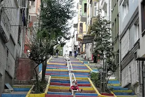 Rainbow stairs image