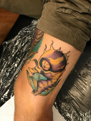 Explore circle tattoo ideas, creative tattoo ideas in Tallmadge, available at Killjoy tattoo