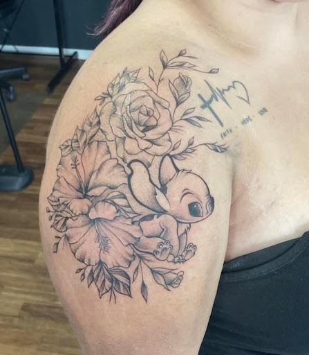 Explore spaceship tattoo ideas, creative tattoo ideas in Buffalo, available at Vagabond Ink Tattoo Parlor