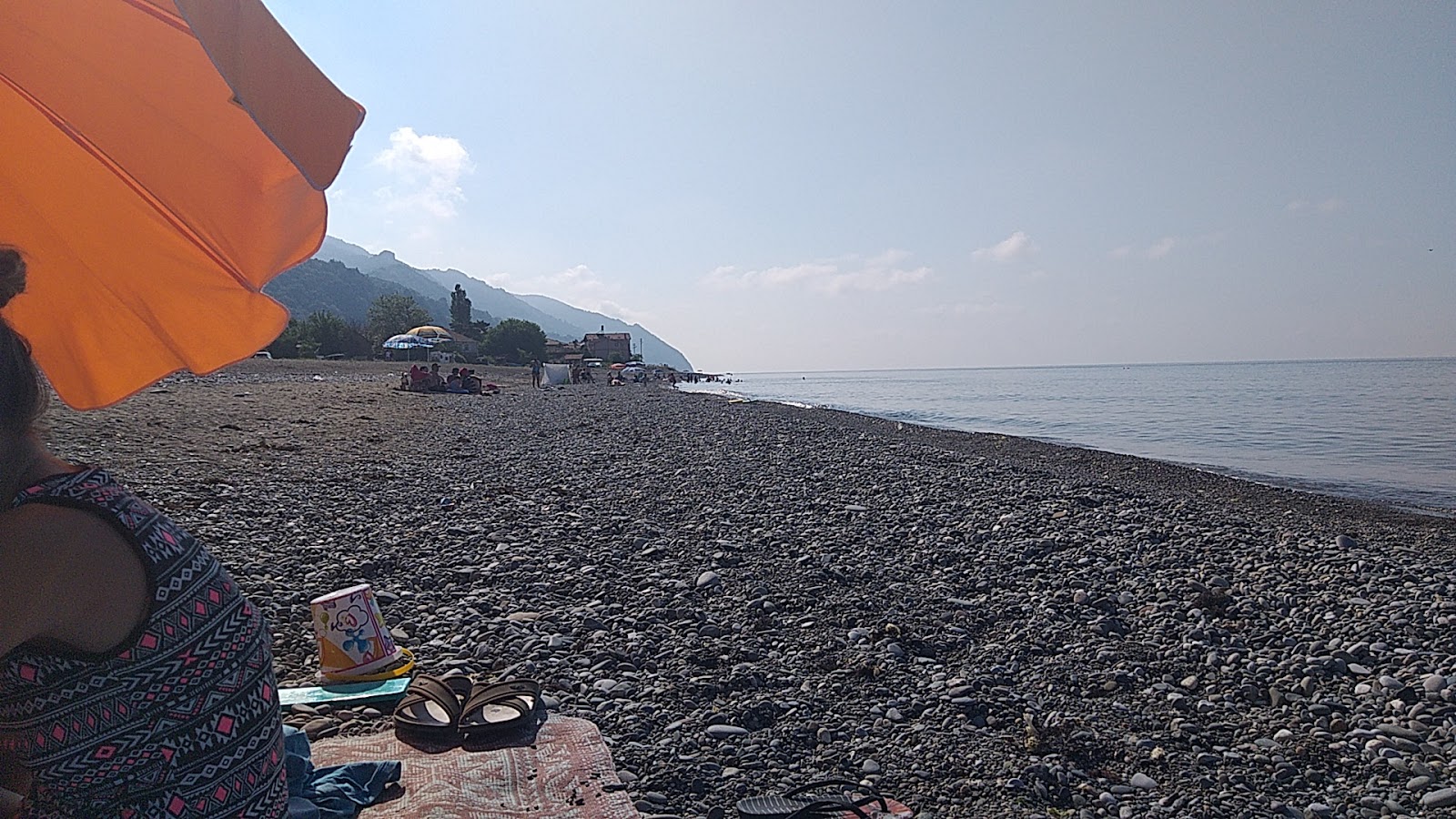 Foto von Ozluce Beach mit graue kiesel Oberfläche