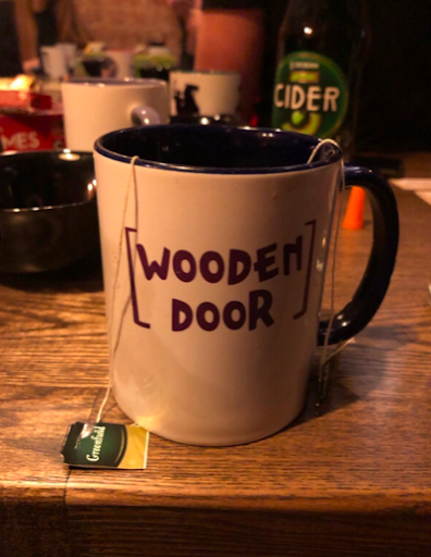 Anti-café Wooden Door