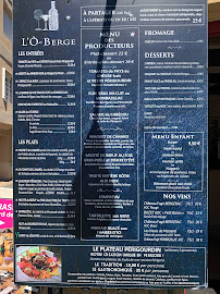 Restaurant Restaurant L'Ô-Berge à Montignac-Lascaux (la carte)