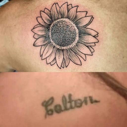 Explore women's arm tattoo ideas, creative tattoo ideas in Kenosha, available at Kenosha Tattoo Company