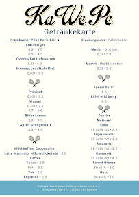 Menu du KaWePe - Gaststätte und Biergarten à Göttingen