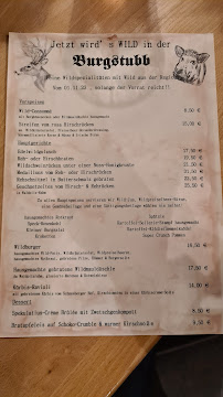 Burgstubb-Falkenstein à Falkenstein menu