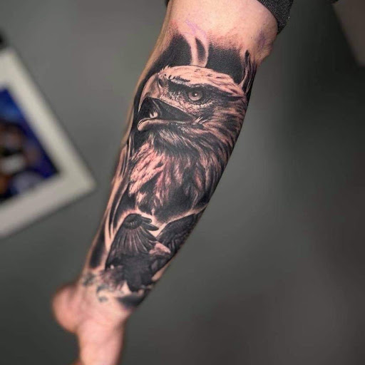 Explore weed leaf tattoo ideas, creative tattoo ideas in Lake Villa, available at Eternal Tiger Tattoo