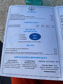 La Guinguette à Balaruc-les-Bains menu