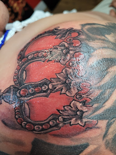 Explore grogu tattoo ideas, creative tattoo ideas in Pompano Beach, available at Funhouse Tattoos