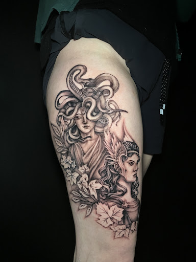 Explore lilo and stitch tattoo ideas, creative tattoo ideas in Jackson, available at Inkk Culture Tattoo