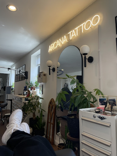 Explore peck tattoo ideas, creative tattoo ideas in Rutherford, available at Arcana Tattoo