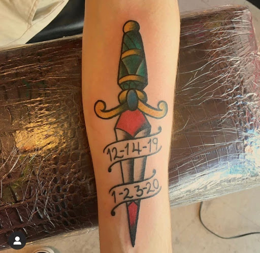 Explore barbed wire tattoo cover up ideas, creative tattoo ideas in El Paso, available at Pumping Ink Tattoo Parlor