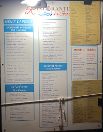 Menu / carte de Ristorantino Da Giorgio à Fiumicino